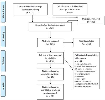 Cardiovascular MRI Compared to Echocardiography to Identify Cardioaortic Sources of Ischemic Stroke: A Systematic Review and Meta-Analysis